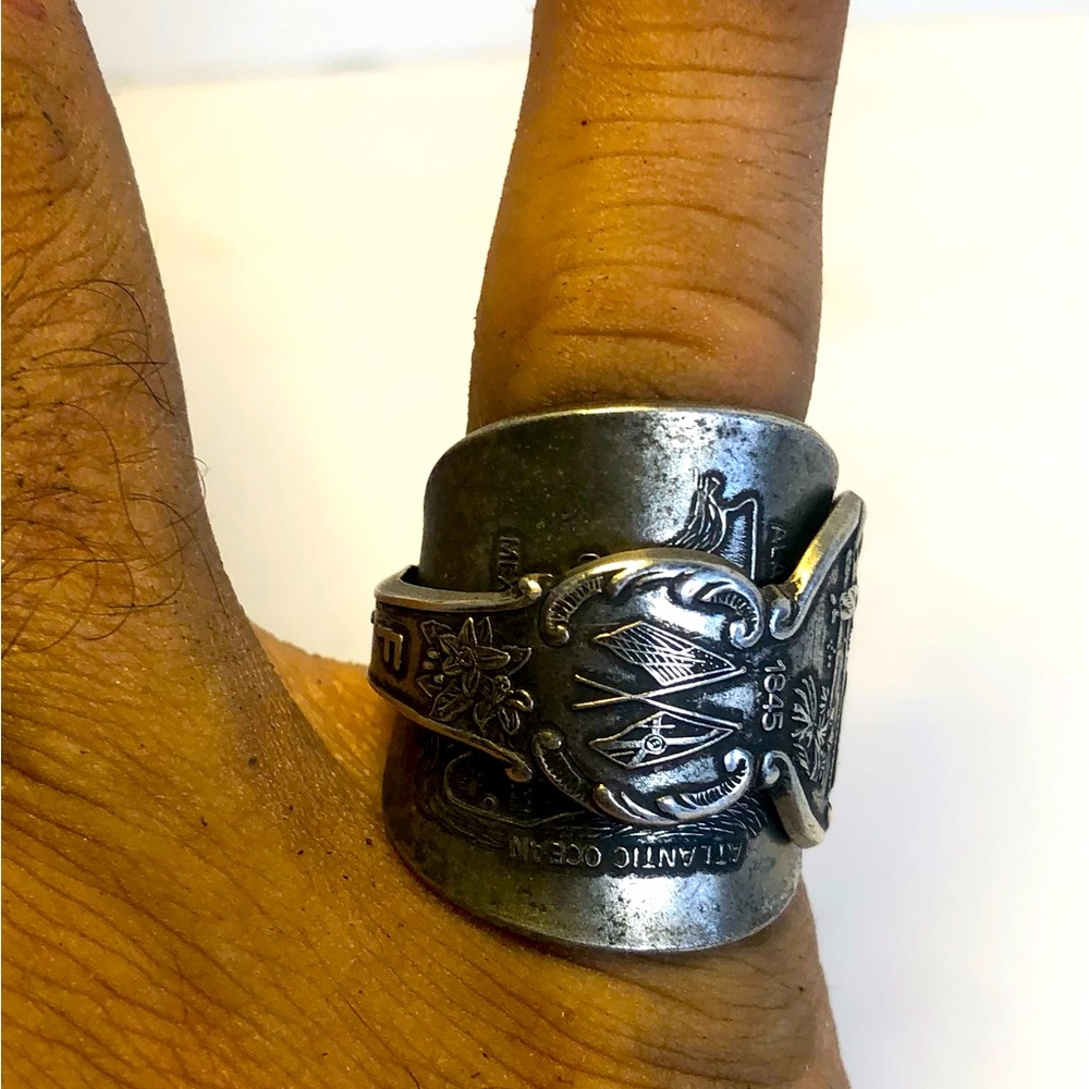 Florida. Handcrafted Unisex Ring. American Heritage Spoon Ring. 1 Of 1 Size 8/9